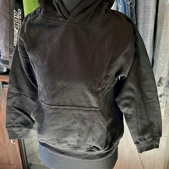 Marky G Apparel Black Kangaroo Pockets Cotton/Poly Hoodie Size M Youth NWT - Picture 2 of 5